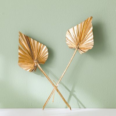 Fleur Palm Spear Leaf Gold H - 40Cm