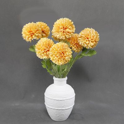 SS25 Daisy Ceramic & Fabric Flower In Pot 21.59*21.59*42.55Cm