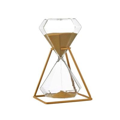 Arianna Sand Hour Glass Gold 10.2 x 10.2 x 17 Cm