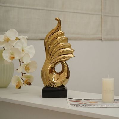 Liana Abstract Gold 15.3X7.8X36.5Cm