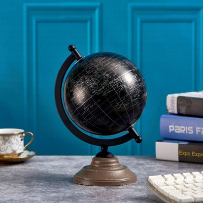 Abriz Globe Table Deco Black Metal / Plastic  18 X 15 X 26 CM