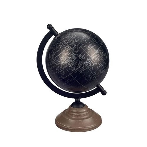 Abriz Globe Table Deco Black Metal / Plastic  18 X 15 X 26 CM