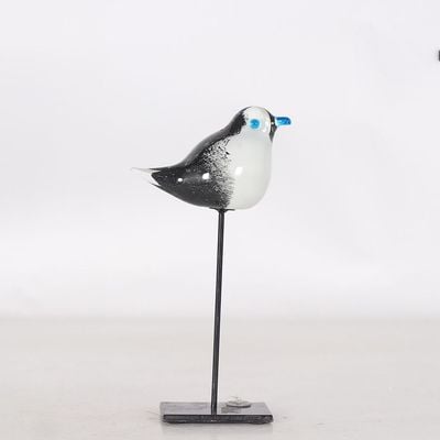 Aw24 Diana Minimalism Glass Bird Sml Black Multi 16X7.5X29Cm