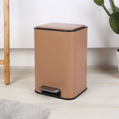 Aw24 Falcon 6L Stainless Steel Pedal Bin Soft Close Matte Finish 22.5 X 23.5 X 32.5Cm (Sk19007A-002)