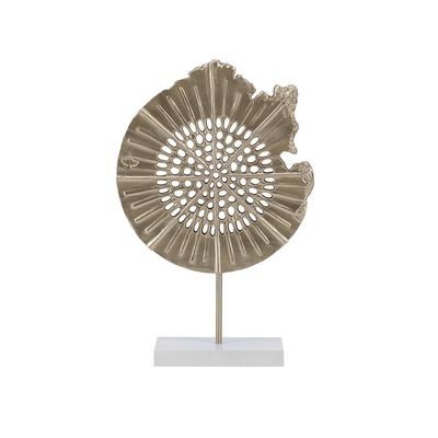 Norwich Carved Disc Décor 25X8X38Cm Gold