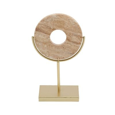 Norwich Decorative Disc on Stand 1 Décor  13X8X24Cm Peach