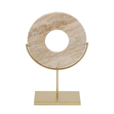 Norwich Decorative Disc on Stand 2 Décor 20X9X31Cm Peach