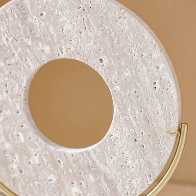 Norwich Decorative Disc on Stand 2 Décor 20X9X31Cm Peach