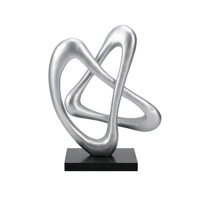 Norwich Star Knot on Stand Décor 28X18X38Cm Silver