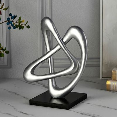 Norwich Star Knot on Stand Décor 28X18X38Cm Silver