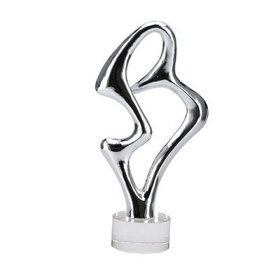 Norwich Silver Abstract Décor 19.5X10X38.5Cm Silver