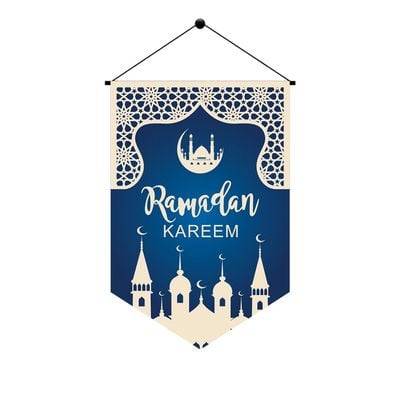 Afreen Ramadan Kareem Banner Blue 30X45Cm