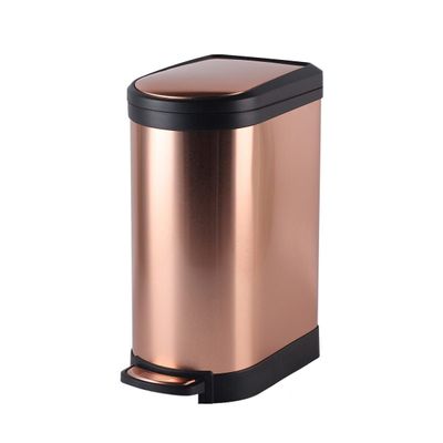 Falcon Soft Close Dustbin 10L Copper