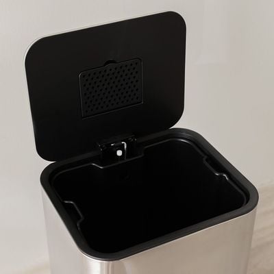 Falcon 30L Stainless Steel Pedal Bin,Soft Close,Stainless Steel Matte Finish 32.5 X 31.8 X 61.9 CM SK19007B-002