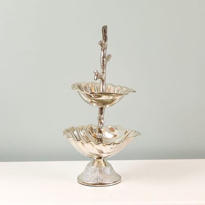 Arianna Shell Serving Bowl Silver