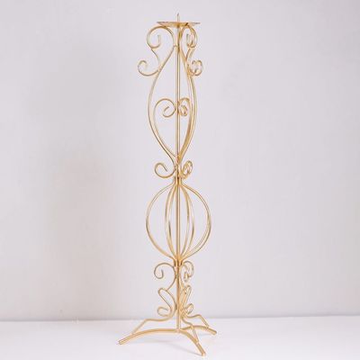 Arianna Classical Pillar Candle Holder 21.25x21.5x46.25 cm - Gold