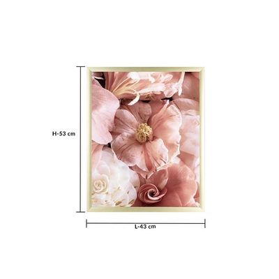 Gallery Big Pink Flower Framed Art 43X53X2.2CM