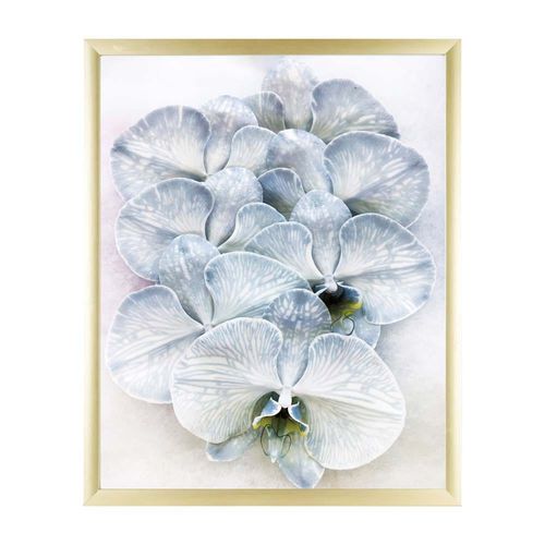 Gallery Light Blue Flowers Framed Art 43X53X2.2CM