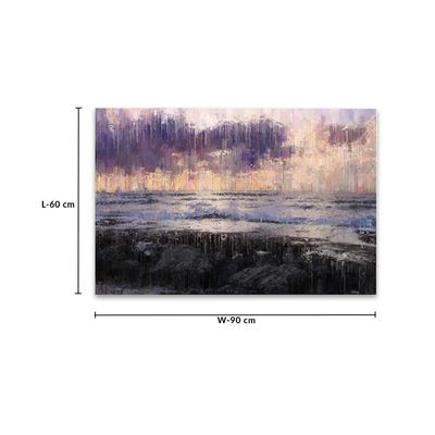 Lorena Hand Painting Purple Background Scenery Canvas 60X90X2CM M1008-21015