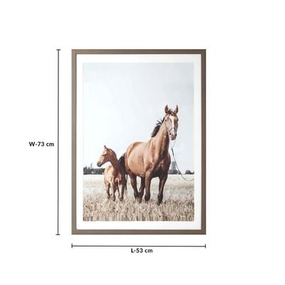 Gallery Two Horses In The Meadow Framed Art 53X73X2.2CM 023-21016