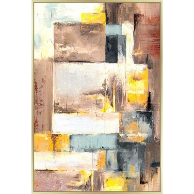 Kellan Abstract Wall Art 80X120 Cm Gold P01914G