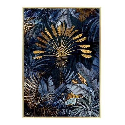 Kellan Bunch Of Leaves Wall Art 80X120 Cm Gold A1235