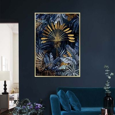 Kellan Bunch Of Leaves Wall Art 80X120 Cm Gold A1235