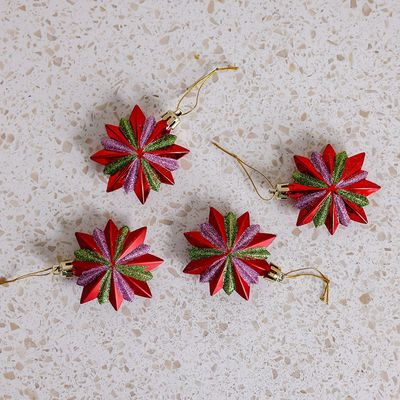 Rudolph Christmas Frosty Star S/4-7Cm Rudolph Christmas Frosty Star S/4-7Cm