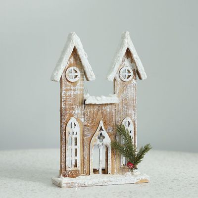 Rudolph Christmas Led Castle 19X6X31Cm