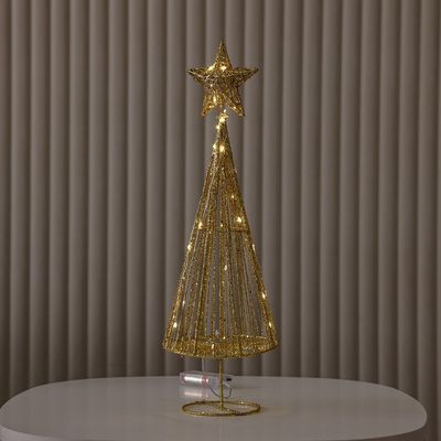 Rudolph Christmas Golden Tree 48X14.5Cm