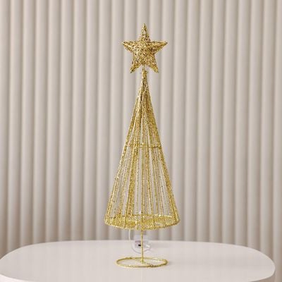 Rudolph Christmas Golden Tree 48X14.5Cm