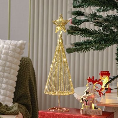 Rudolph Christmas Golden Tree 48X14.5Cm