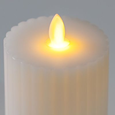 Alice Flute LED Candle White 5.5 X 12.5Cm