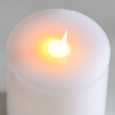 Alice Flute LED Candle White 7.5 X 10Cm(Small)