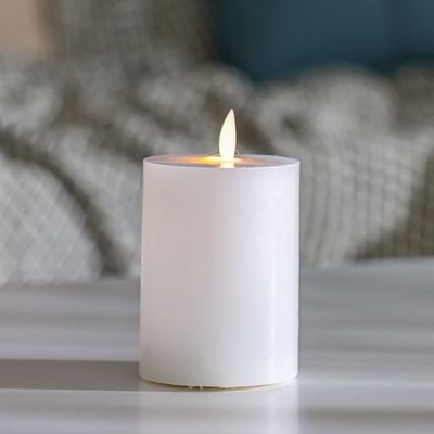 Alice Flute LED Candle White 7.5 X 10Cm(Small)