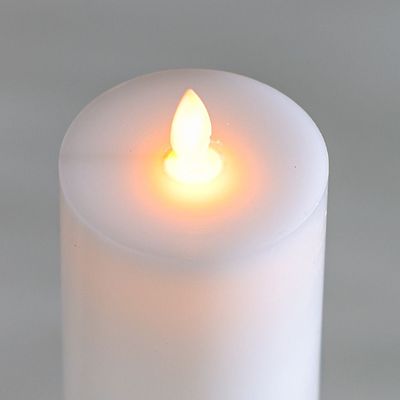 Alice Flute LED Candle White 7.5 X 20Cm(Large)