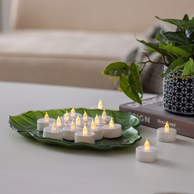 Alice Flute LED Candle White Dia 3.4 X 4Cm