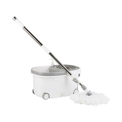 Magnus SS PP 4-Wheel Mop Bucket White & Grey 48X28.5X24.5 Cm