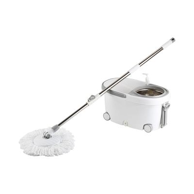 Magnus SS PP 4-Wheel Mop Bucket White & Grey 48X28.5X24.5 Cm