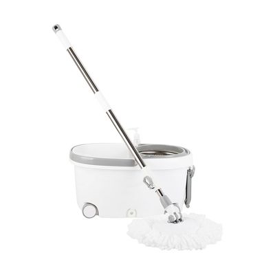 Magnus SS PP 4-Wheel Mop Bucket White & Grey 48X28.5X24.5 Cm