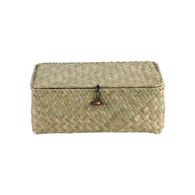 Macaw Hand-Woven Straw Storage Baket 29X19X8.5Cm Natural Set/3