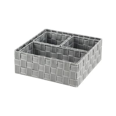 Macaw Storage Basket 28 X 28 X 14Cm Grey Set/4