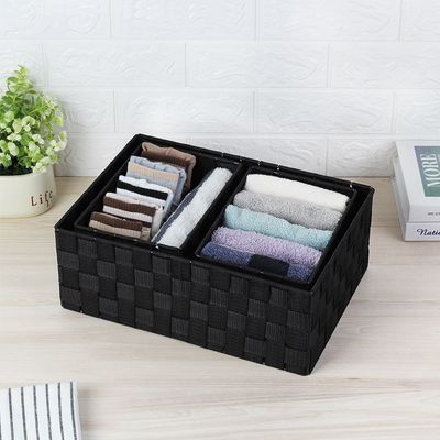 Macaw Storage Basket 21 X 15 X 12.5,34.5 X 24 X 13Cm Black Set/3