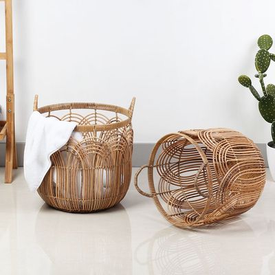 Macaw Pe Storage Basket 39X36Cm Natural Set/2