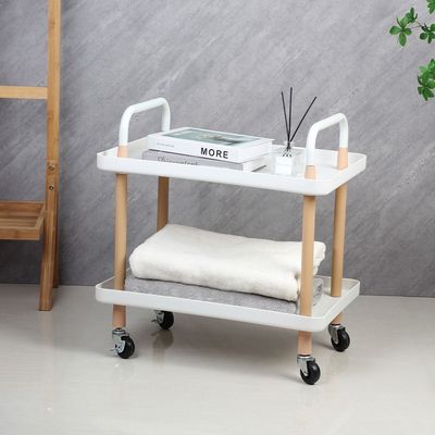 Macaw Metal Storage Cart With 2 Storeys 53.5X36X55Cm