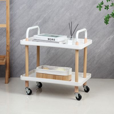 Macaw Metal Storage Cart With 2 Storeys 53.5X36X55Cm