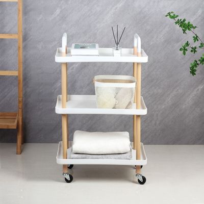 Macaw Metal Storage Cart With 3 Storeys 53.5X36X85Cm