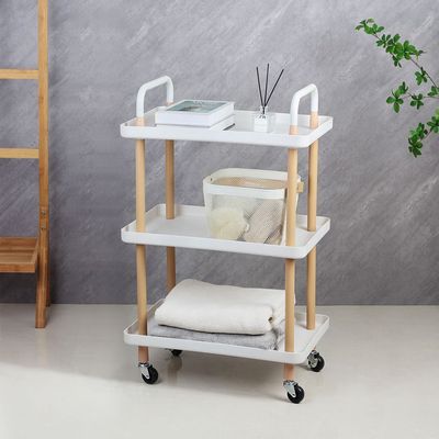 Macaw Metal Storage Cart With 3 Storeys 53.5X36X85Cm