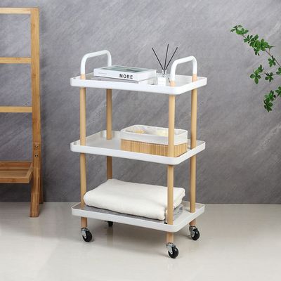 Macaw Metal Storage Cart With 3 Storeys 53.5X36X85Cm