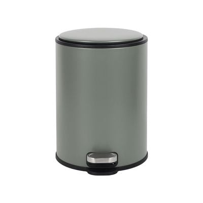 Falcon 6L Pedal Bin Soft Close Iron With Powder Coating Green 22X30Cm